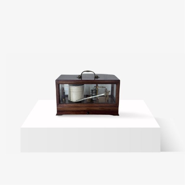 Lote 278, Barógrafo marino con caja de madera.