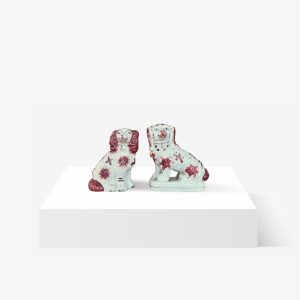 Lote 277, Dos figuras de perros Cocker Spaniel