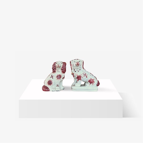 Lote 277, Dos figuras de perros Cocker Spaniel