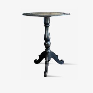 Lote 208, Mesa lateral redonda de papier mache