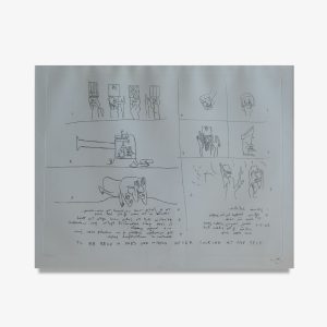 Lote 69, Roberto Matta, " To be read in ones own mirror after looking ate one self"