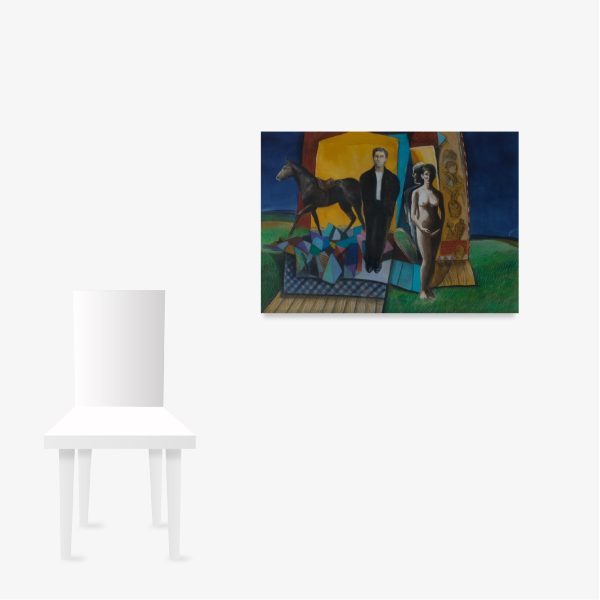 Lote 88, Ernesto Banderas, "Personajes y caballo"