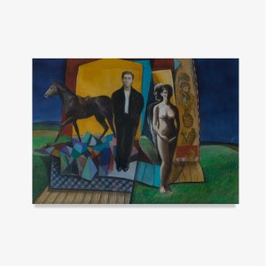 Lote 88, Ernesto Banderas, "Personajes y caballo"