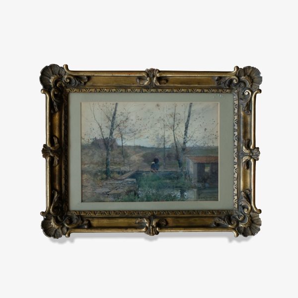 Lote 99, Luigi Loir, "Pescando en el río"