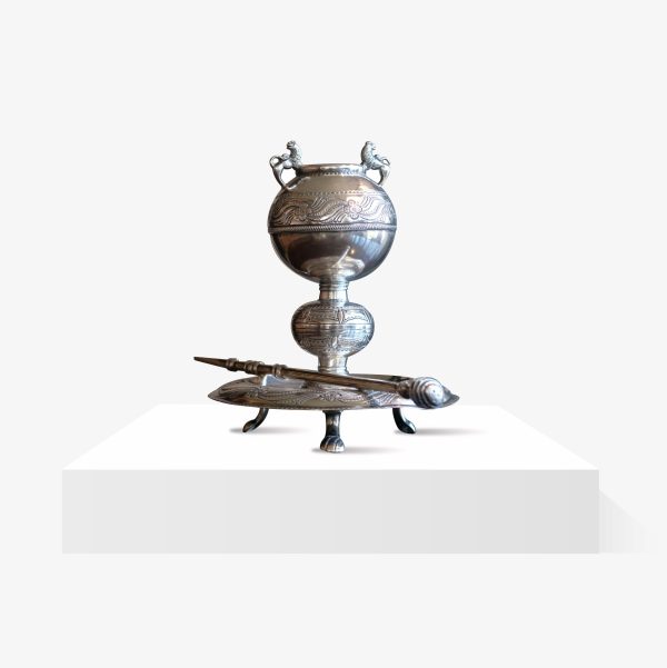 Lote 283, Par mates de calabaza de plata