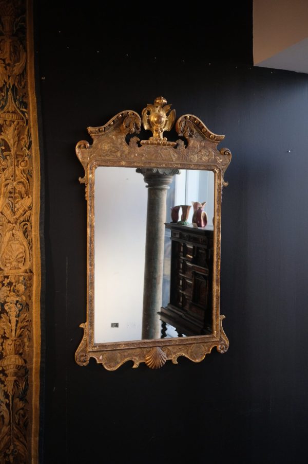 Lote 321, Par de espejos estilo Jorge II, siglo XIX