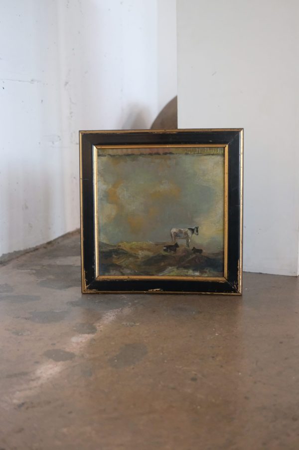 Lote 74, Pablo Burchard, "Vacas", óleo sobre tela.